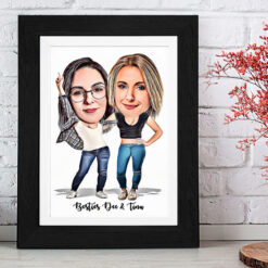 the 2 Gals Caricature - Design 2