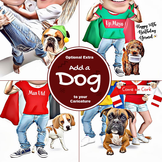 Add an Dog/ Animal To Your Caricature