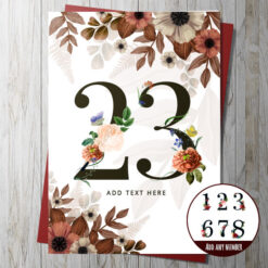 Any Number Floral Card