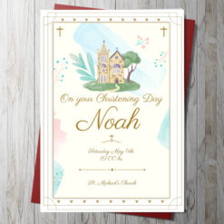 On Your Christening Day Personalised Card