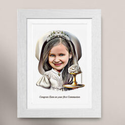 My Communion Caricature (For A Girl)