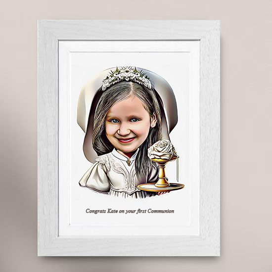 My Communion Caricature (For A Girl)