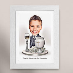My Communion Caricature (For A Boy)