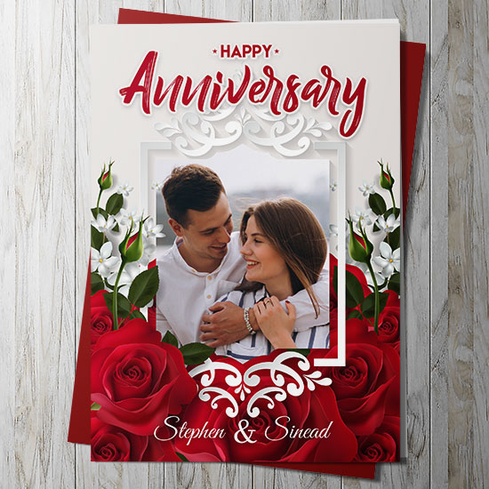 Happy Anniversary Card - Photo Upload (Personalise)