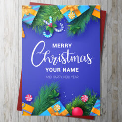 Merry Christmas Card (Personalised)