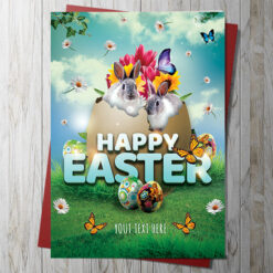 Easter Easter Bunny Card - Personalised