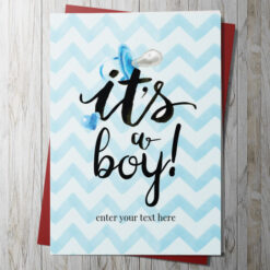 It's A Boy Card 2 (Personalise)
