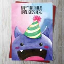 Monster Birthday Card 2