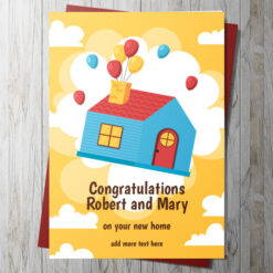 New Home Balloons Card