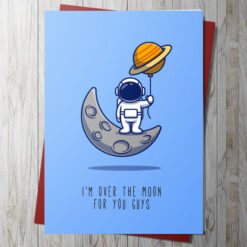 Over The Moon Card