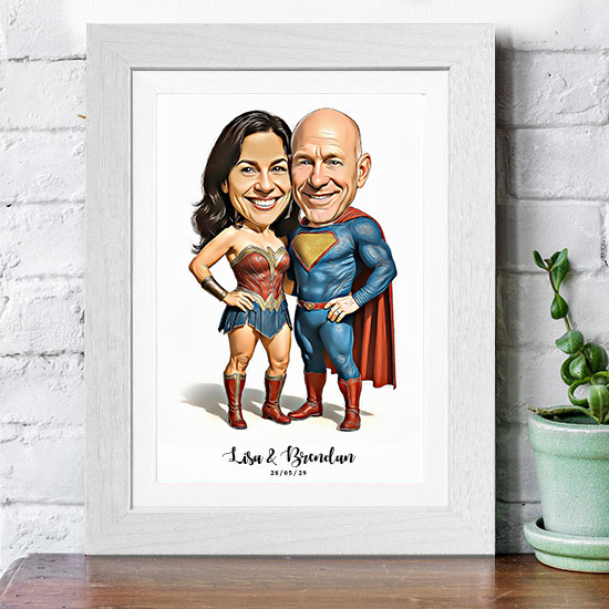 Superheros Caricature