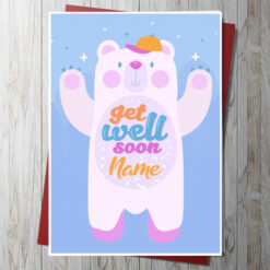 Get Well Soon Bear Card