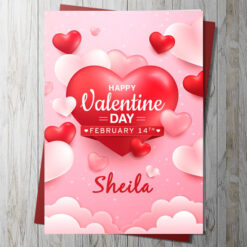 Happy Valentines Day Card (Personalised)
