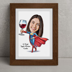 A Real Super Woman Caricature