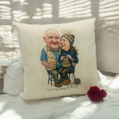 Cushion Custom Caricature For 2 People