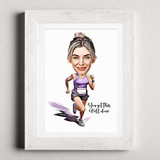 Running Caricature for her