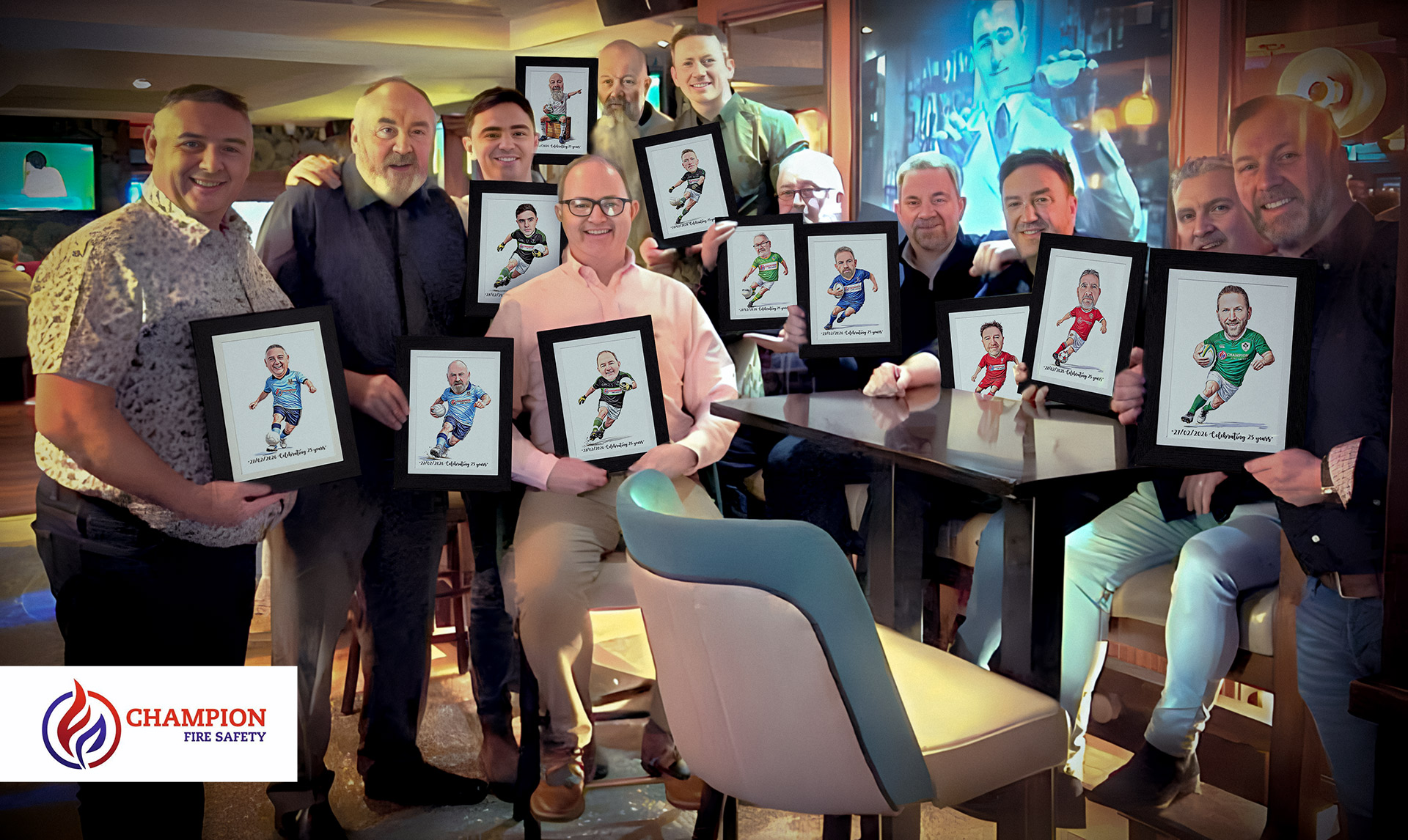 Caricatures for the team